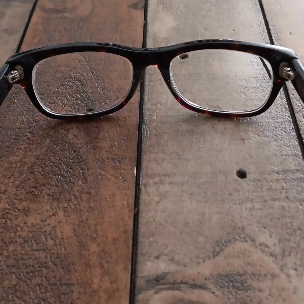 Celine Black Tortoiseshell Rectangular Glasses - Picture 4 of 5